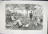 CHILL OCTOBER ROTTEN ROW LONDON FINE ART 1871