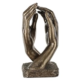 Auguste Rodin Sculptures on Classic Auguste Rodin Cathedral Hands Table Statue Sculpture Figurine