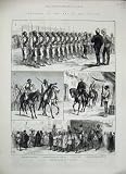1884 SOLDIERS RECRUITING WAR SOUDAN BAKER PASHA SHIP