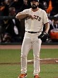 Texas Rangers v San Francisco Giants, Game 1: Brian Wilson Photographic Poster Print by Elsa ., 12x16