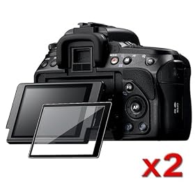 eForCity 2x Glass LCD Screen Protector Cover Compatible With Sony Alpha A580