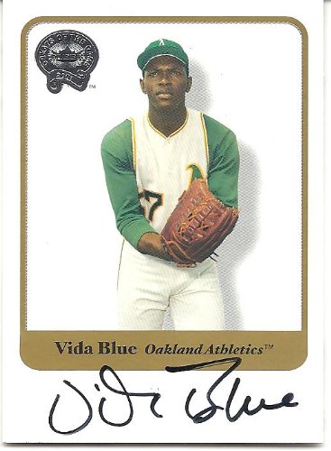 Vida Blue 2001 Greats of the Game Autograph Card Oakland Athletics