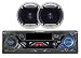 PYRAMID 26KIT In-Dash Car Stereo Cassette Tape Player w/pair of 4-inch Speakers