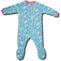 Polar Bears Footed Blanket Sleeper for Toddler Girls