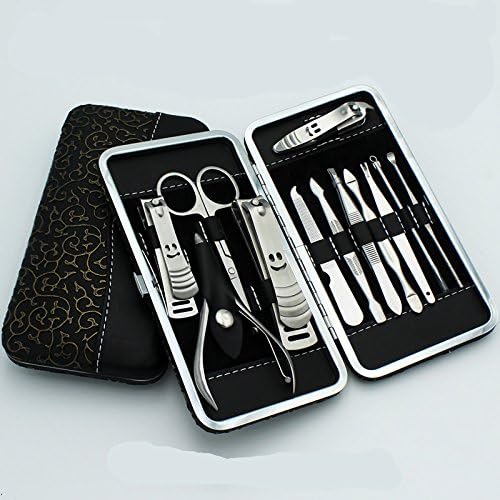 Hot Sale 12 Pieces Nail Care Personal Manicure &amp; Pedicure Set, Travel &amp; Grooming Kit