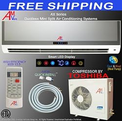 Discount 24000 2 Ton Btu Ductless Mini Split Air Conditioner Unit Ac System Heat Pump Free Shipping Free Installation Kit Best Price