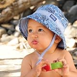 Boys Reversible Microfiber Sun Hat Bucket turtle Camo, UPF50+ ~ Dozer