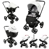 Trio poussette Twister looping (poussette + si&egrave;ge auto cosy+ nacelle) Black Emotion