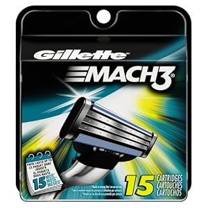 Gillette Mach3 Base Cartridges 15 Count