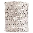 Gorgeous ZAD 8 Lined Silver Disc XX-Wide Cuff Bracelet ~ FEATURED ON
