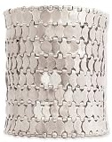 Gorgeous ZAD 8 Lined Silver Disc XX-Wide Cuff Bracelet ~ FEATURED ON GOOD MORNING AMERICA!