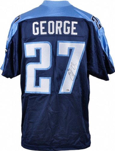 Eddie George Autographed Jersey | Details: Tennessee Titans