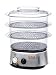 Kitchen & Housewares : Tefal Invent Food Steamer, 3 Tier, Black and Chrome