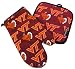 VT Logo Virginia Tech Hokies Oven Mitt Potholder Set for Kitchen Tailgating Barbecue or Outdoor Cooking POT HOLDER SET GIFT IDEA