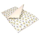 【リバーシブル】お昼寝布団カバーセット　【2重ガーゼ生地　パイル生地　掛カバー敷きカバー】 (ツリー（オレンジ）)