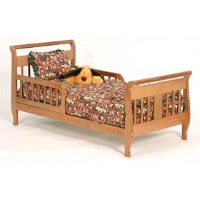 Click here to buy Stork Craft Soom Soom Toddler Bed In Oak by Stork Craft.