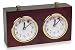 TCS Standard Wood Chess Clock - Dark