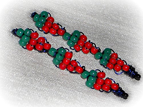 Chili Pepper Beaded Bobby Pins