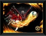 MANCHESTER UNITED FC Wayne Rooney Framed 16x12 (406x305mm) 'Hot Property' Montage