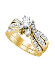 0.88CT DIAMOND 0.38CT ROUND CENTER BRIDAL RING