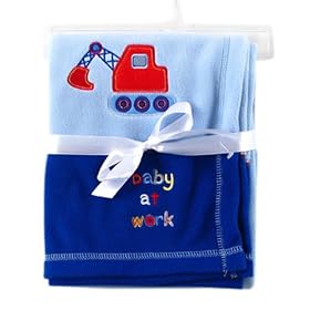 Luvable Friends Fleece Receiving Blanket – Blue