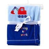 Luvable Friends Fleece Receiving Blanket - Blue
