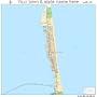 Street & Road Map of South Padre Island, Texas TX - Printed poster size wall atlas of your home town