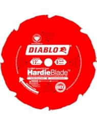 Home Improvement: Freud D1208DH Diablo 12-Inch by 8 Tooth Polycrystalline Diamond Tipped TCG Hardie Fiber Cement Saw Blade - Freud