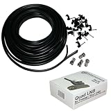 Quad LNB and Twin coax cable kit 20m. Self upgrade your existing Sky dish for Freesat and use with the Foxsat HD PVR also for Sky+ and Sky HD. Complete 20 metre upgrade kit with F connectors and WF65 Digital Twin Coaxial Black