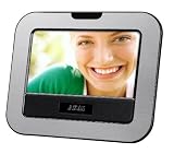 Akai - ARF 270 - Cadre photo num&eacute;rique 7" - Radio r&eacute;veil - Port USB - Horloge - Argent