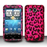 HTC Inspire 4G Rubber Touch Hot Pink Leopard Premium Design Hard Cover Case