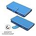 iPhone 6/6S caso, SnuggFunda de piel sinttica funda con garanta de por vida para Apple iPhone 6, Azul Electric