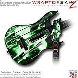 Radioactive Green Skin fits Band Hero, Guitar Hero 5 & World Tour Guitars f ....