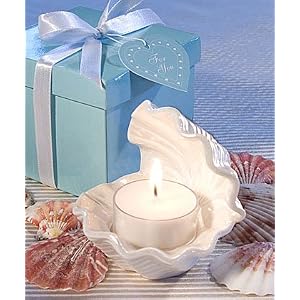 Click to buy Maine Wedding Venues: Exceptional Shell Design Candle Favors from Amazon!