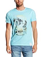 Johnny Brasco Camiseta Manga Corta (Azul Celeste)