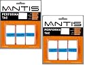 MANTIS Performa Tac Tennis Racket Overgrip (Pack of 6; White)