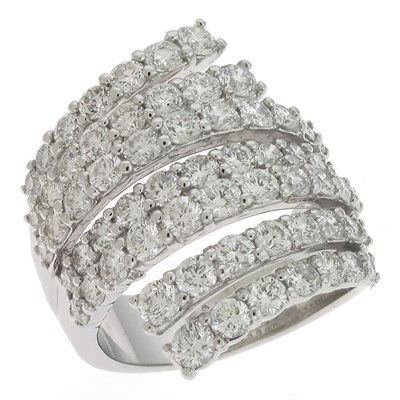 S. Kashi & Sons D3881WG White Gold Diamond Ring - 14KW Ring Size - 7