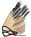 Ergo Chef Pro-Series Wooden Knife Set 8 piece with Block