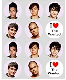 from simply topps 12 the Wanted rice paper fairy / cup cake 40mm toppers pre cut decoration