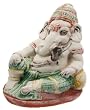 Hand-Painted Sandstone Ganesh Statue