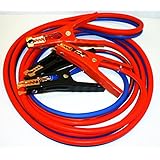 SUPER HEAVY DUTY 500 amp 6 gauge No Tangle Battery Booster cables 12 feet with FREE travel case Jumper Cables Extra long 12ft