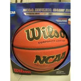 Click here to buy Wilson NCAA Replica Game Ball Official Size 29.5 Indoor Outdoor Moisture Absorbing Composite....