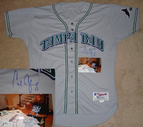 Autographed Carl Crawford Jersey - Autographed MLB JerseysB004BROQNU