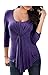ETCYY Women's Long Sleeve Blouse Casual O Neck Drape T-shirt Tops