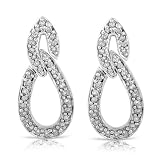 14k White Gold 1/4ctw Diamond Earrings (IJ/I1)