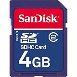 SanDisk 4 GB Class 2 SDHC Flash Memory Card SDSDB-4096-A11 by SanDisk