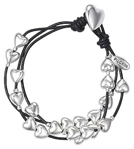 Pilgrim Women's Bracelet Leather Silver 610002
