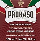 Proraso Moisturizing and Nourishing Pre-Shave Cream, 3.6 oz.