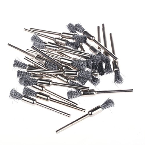 28PC Small Steel Pencil Brush Dremel Accessories For Rotary Tools