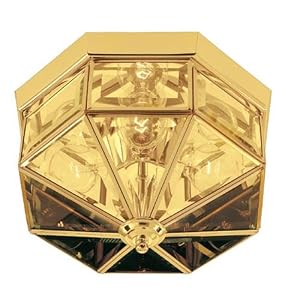 Foyer Flush Mount in Polished Brass